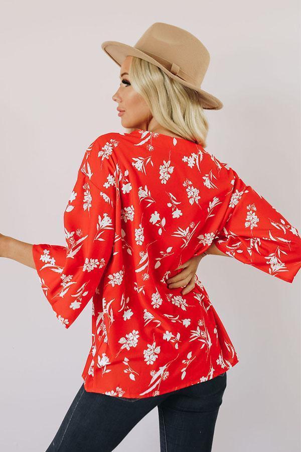 Hey Now, Floral Button Up Top