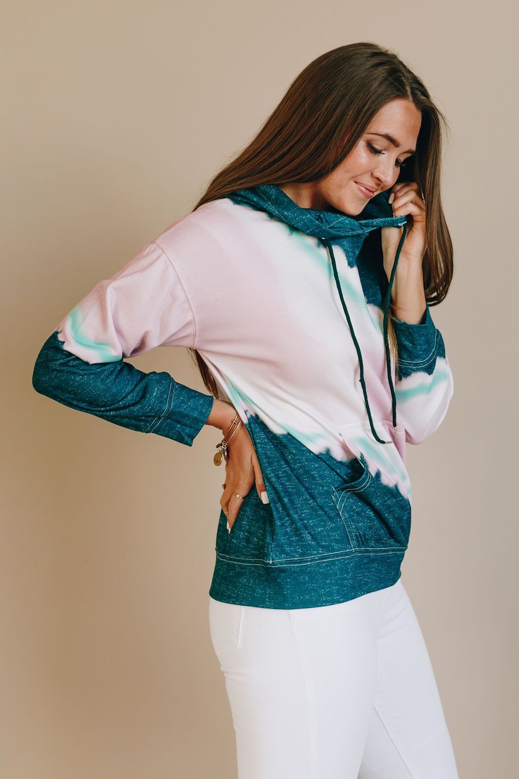 Swipe Right Tie Dye Hoodie