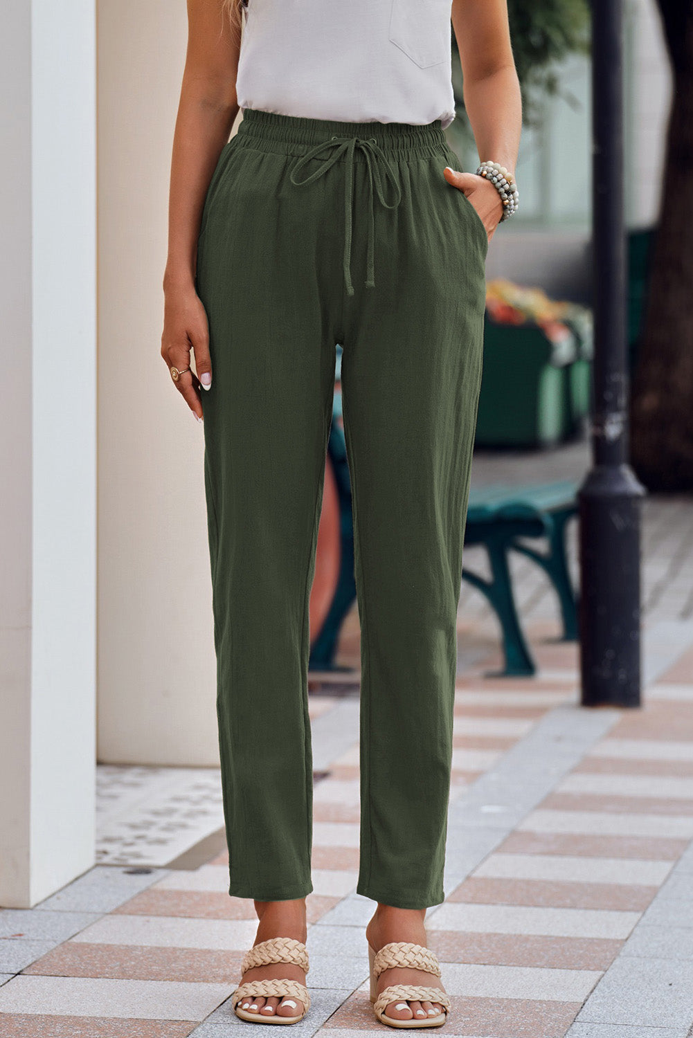 Demi Elastic Waist Pants