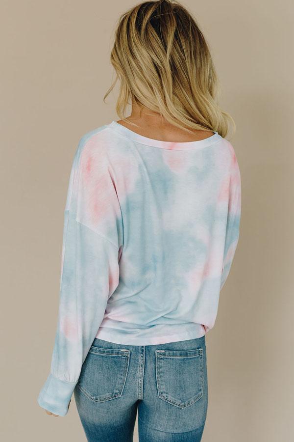 Clear The Way Patterned Pullover Top