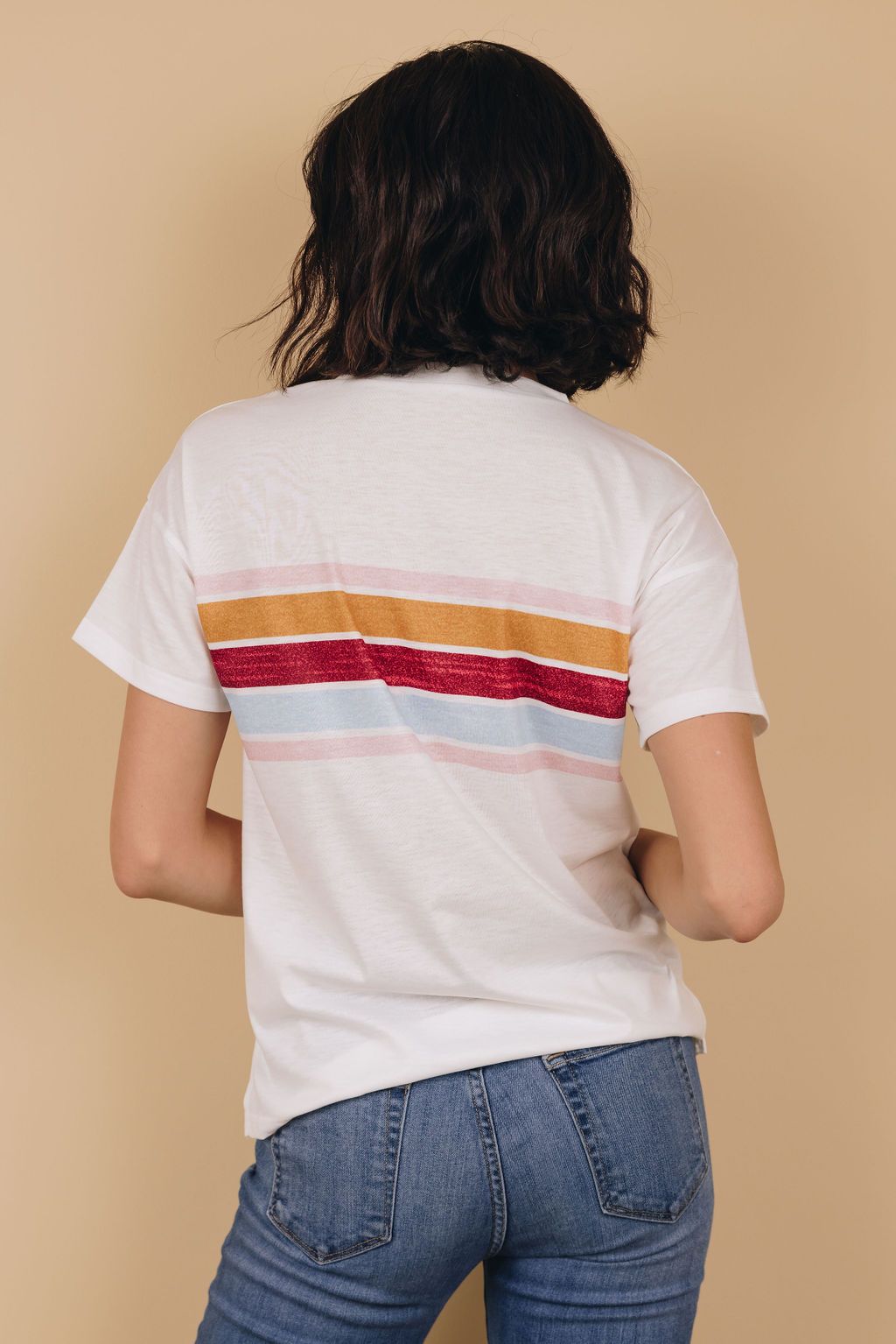 Sunset Striped Tee