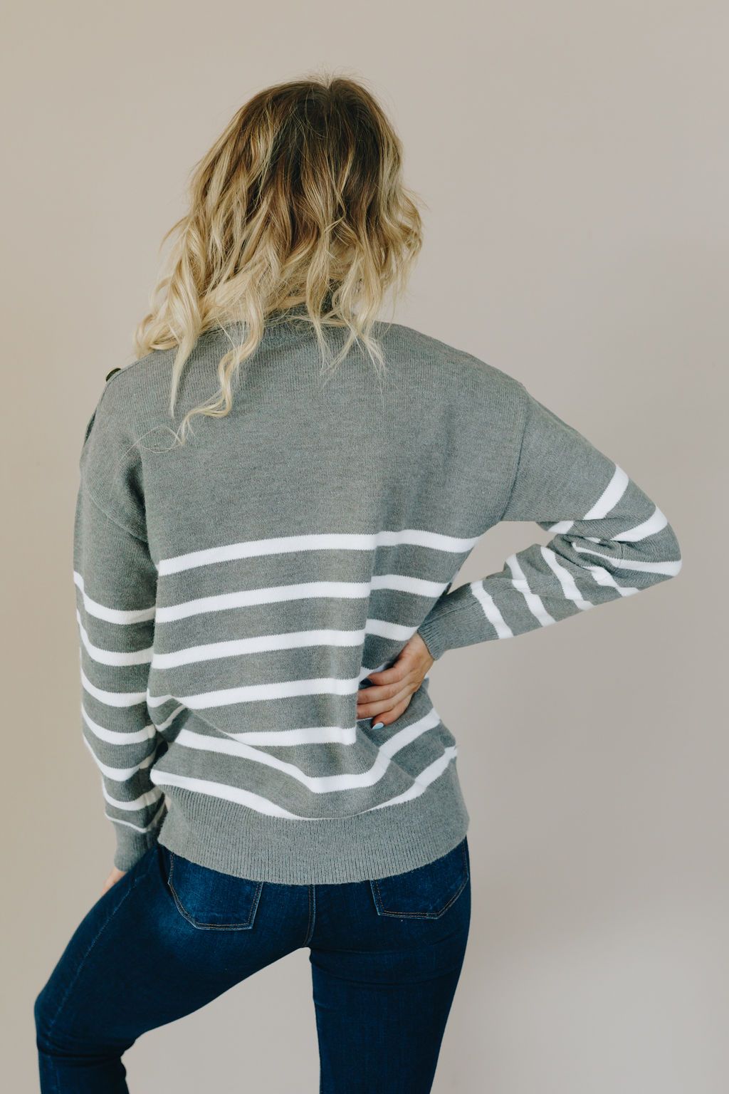 Days Go By Striped Turtleneck Sweater