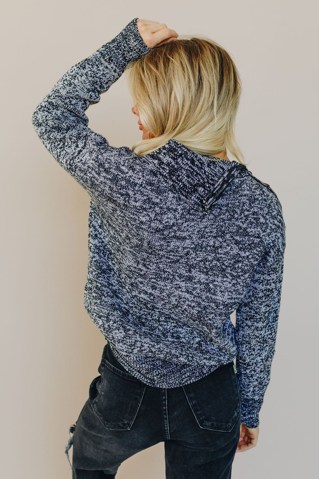 Day Dream Grey Button Sweater