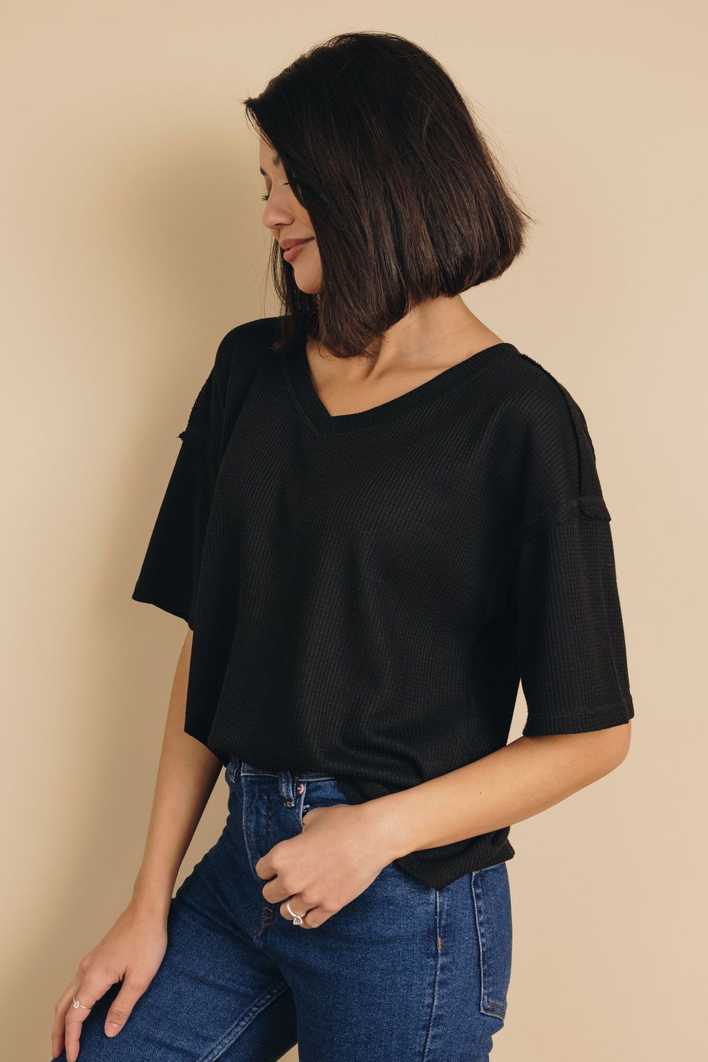 Workin' Myself Waffle Knit Tee