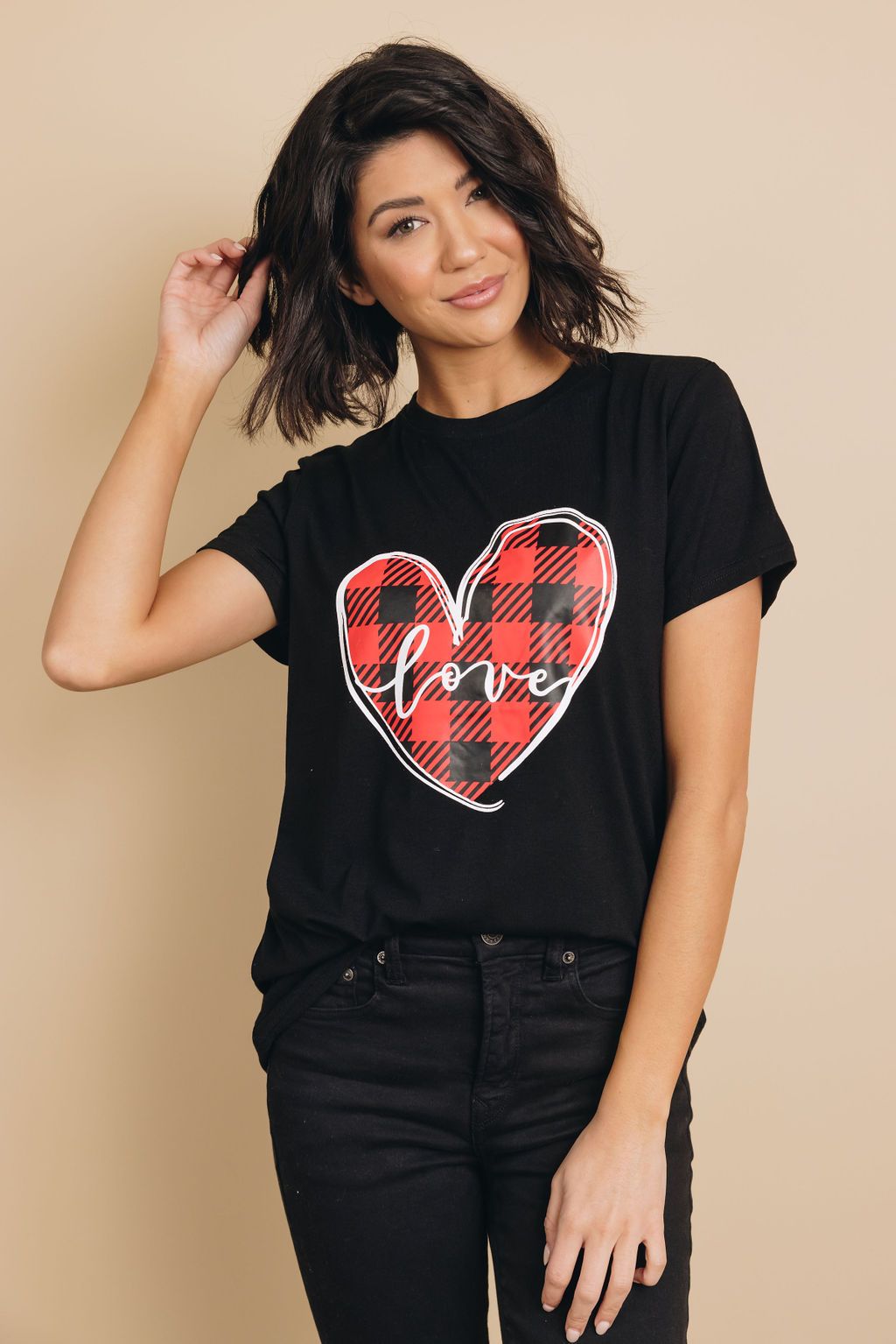 Heart Like Yours Plaid Tee