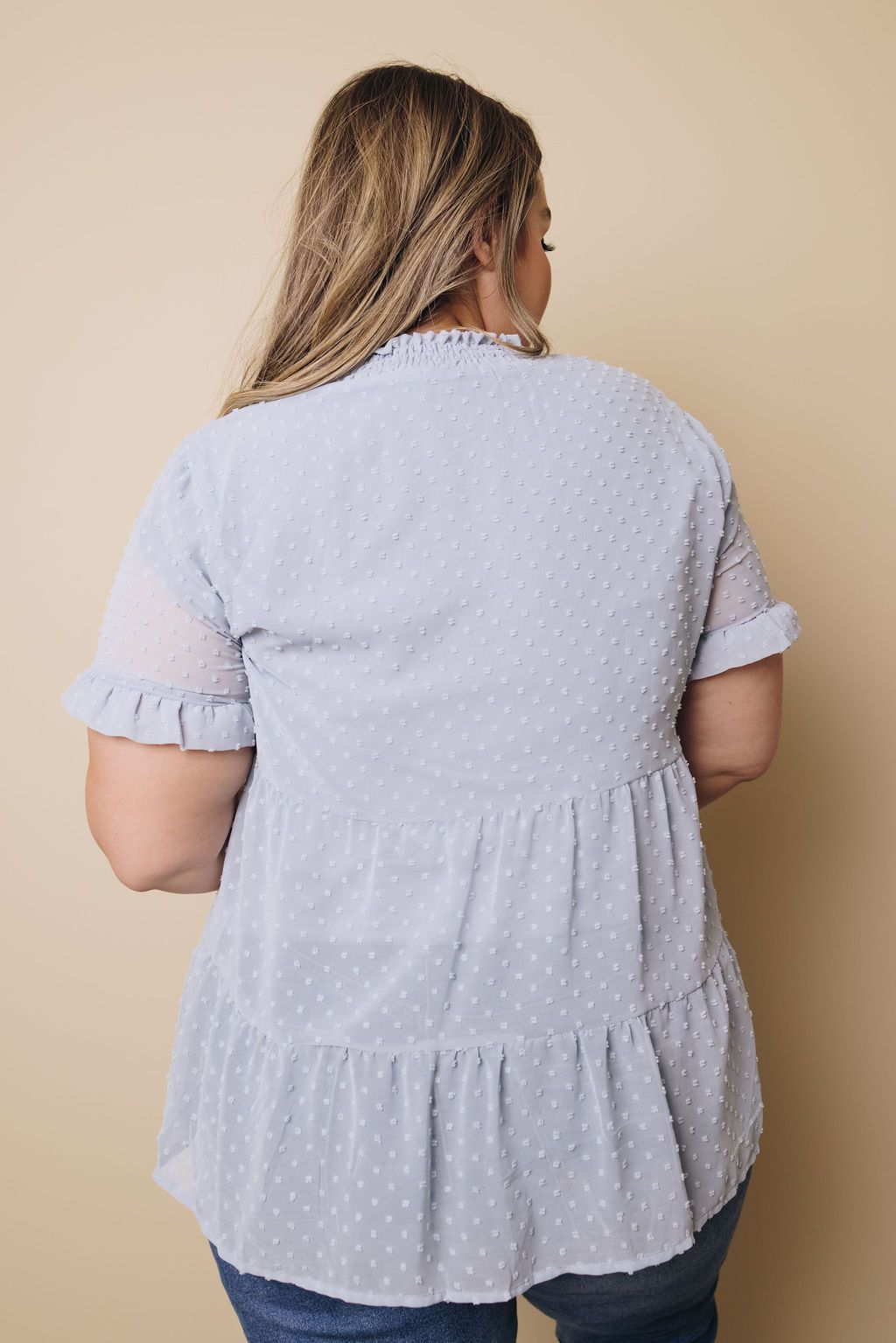 Plus Size - Howlett Swiss Dot Top