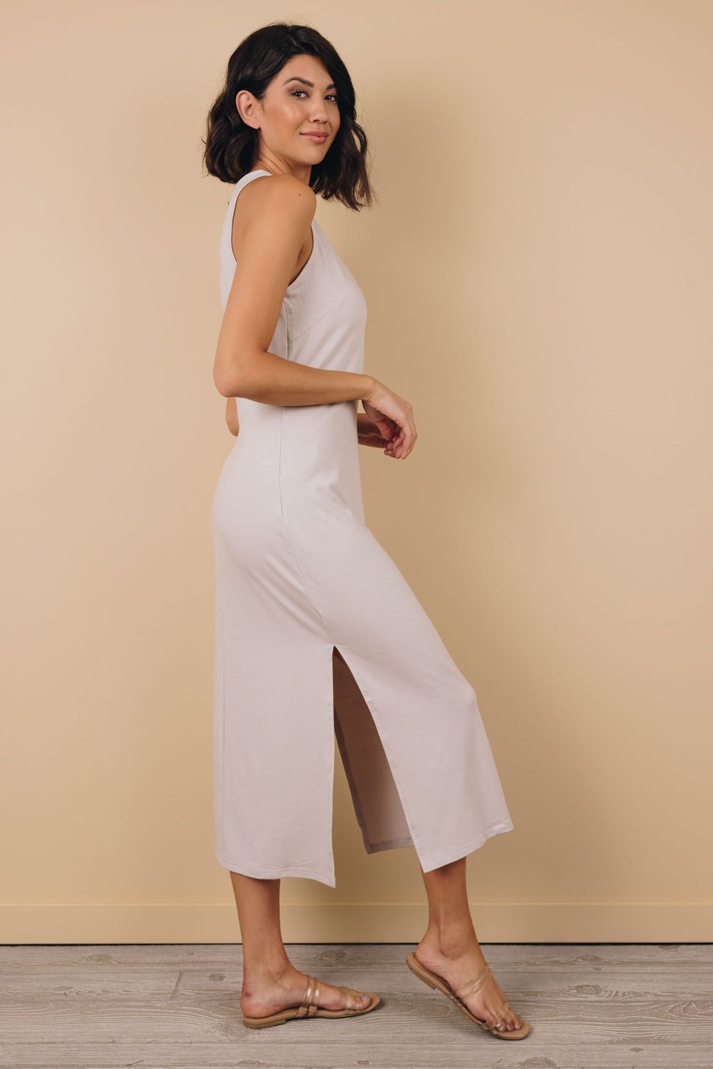 Save Me Side Slit Midi Dress