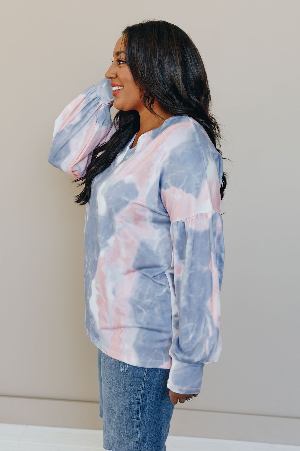 Falling for You V Neck Top