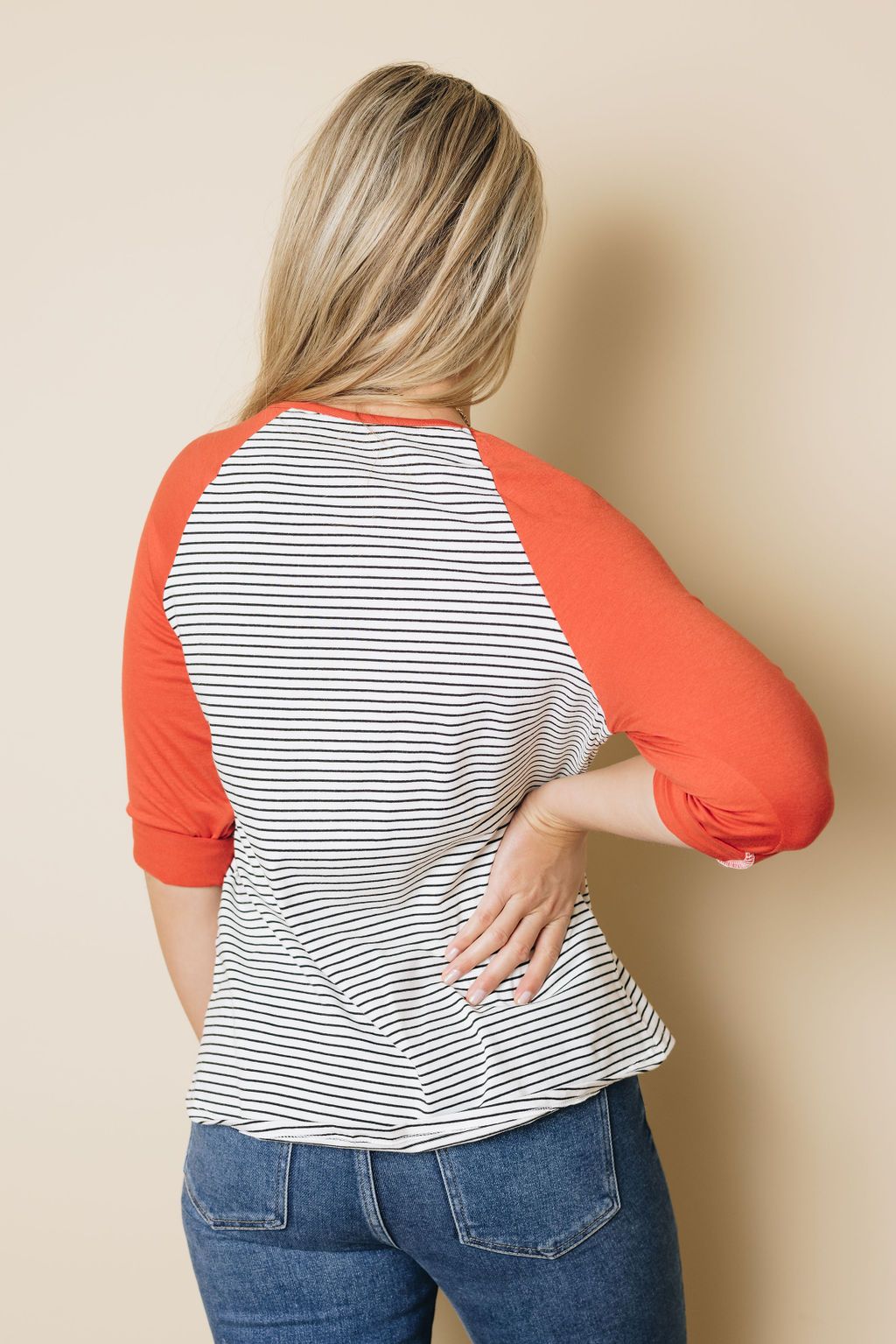 Cindy Striped Top with Pocket