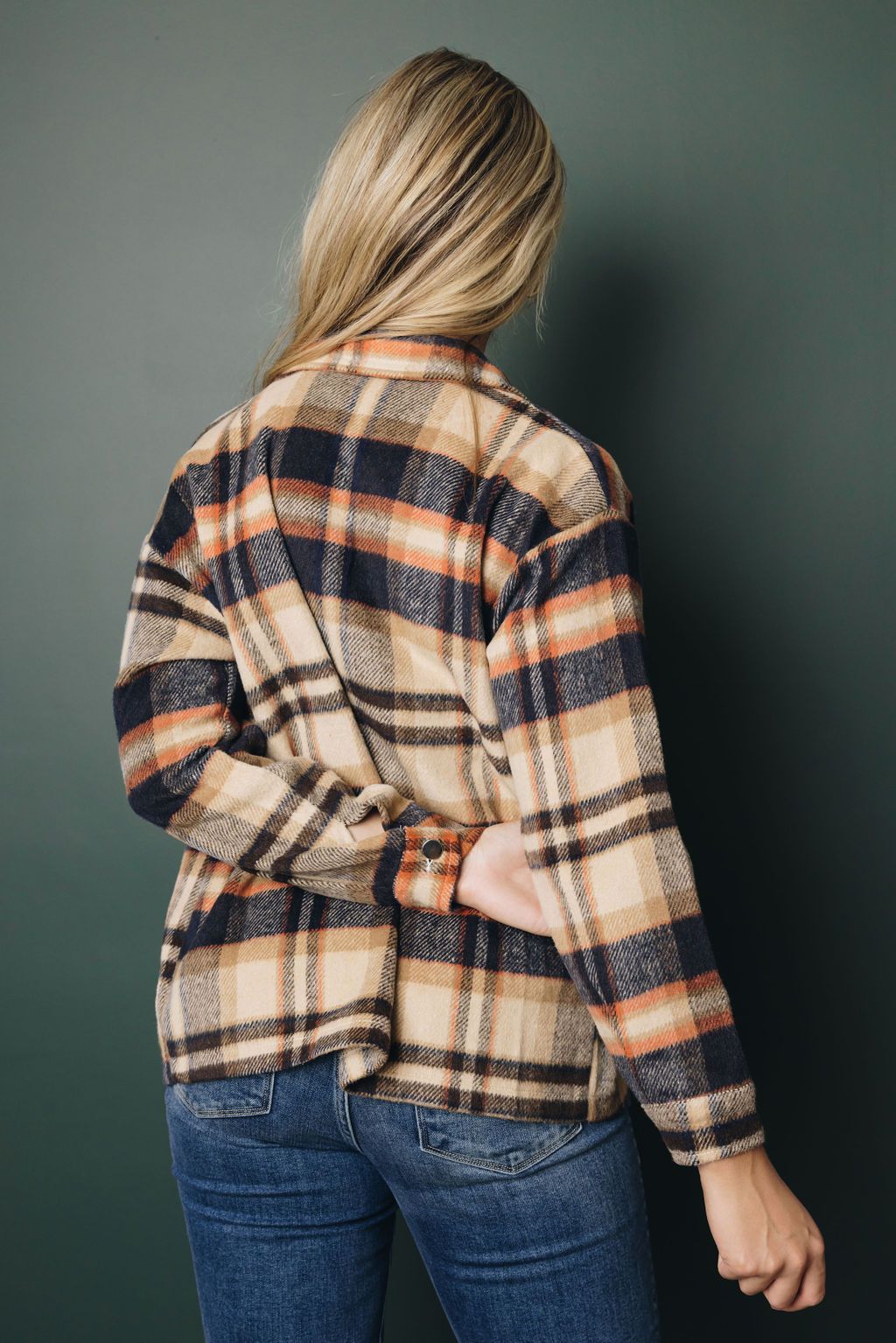 Harvey Plaid Button Up Top