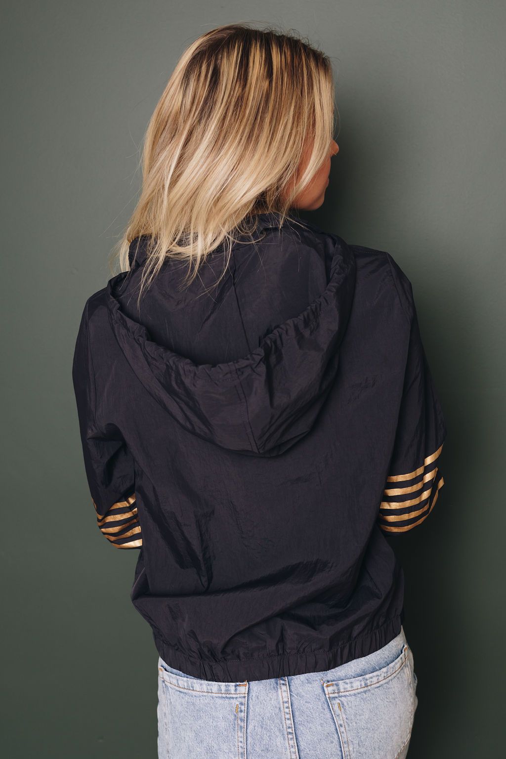 Cool Club Striped Windbreaker