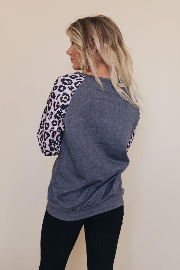Carrie Leopard Top