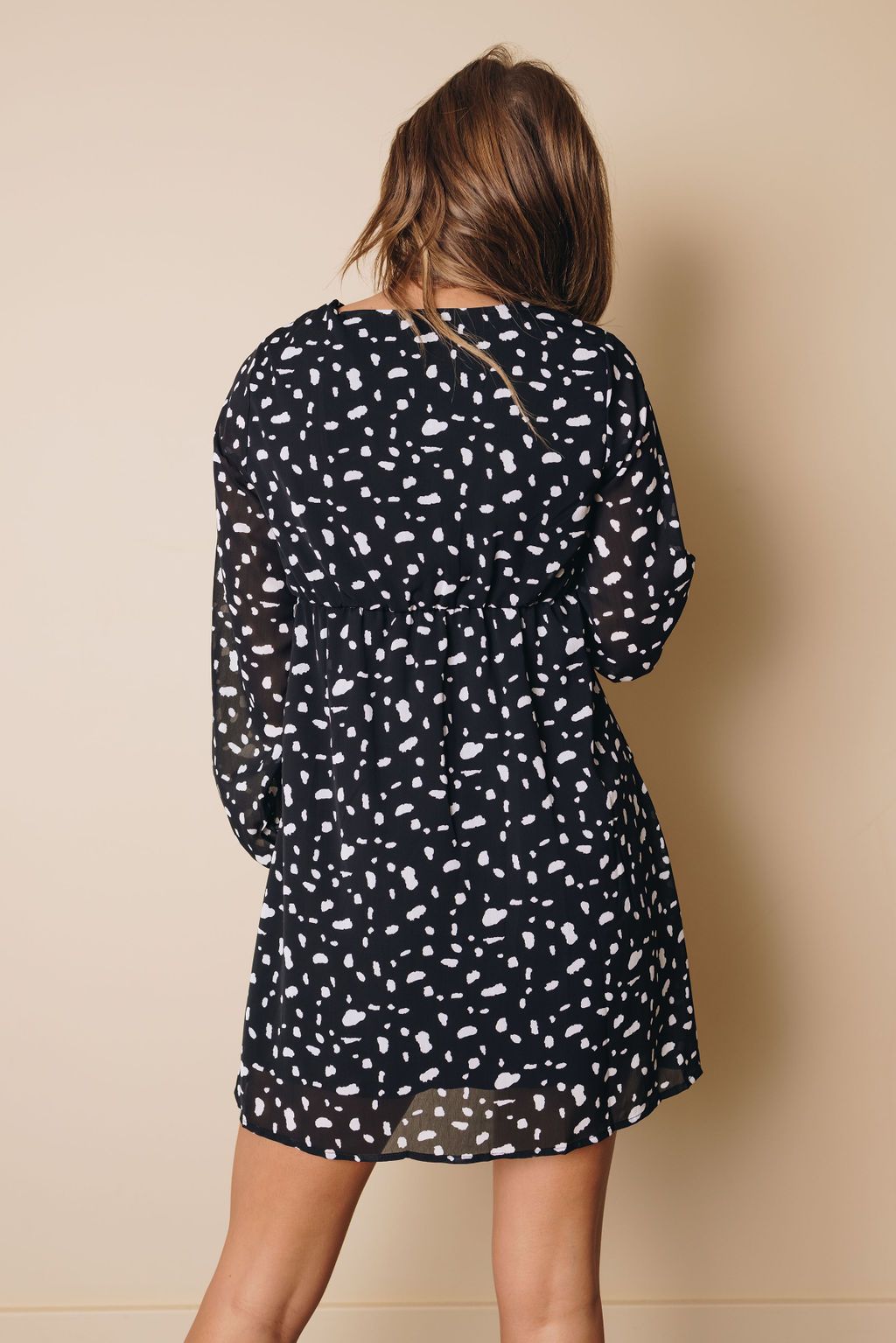 Cage Polka Dot Mini Dress