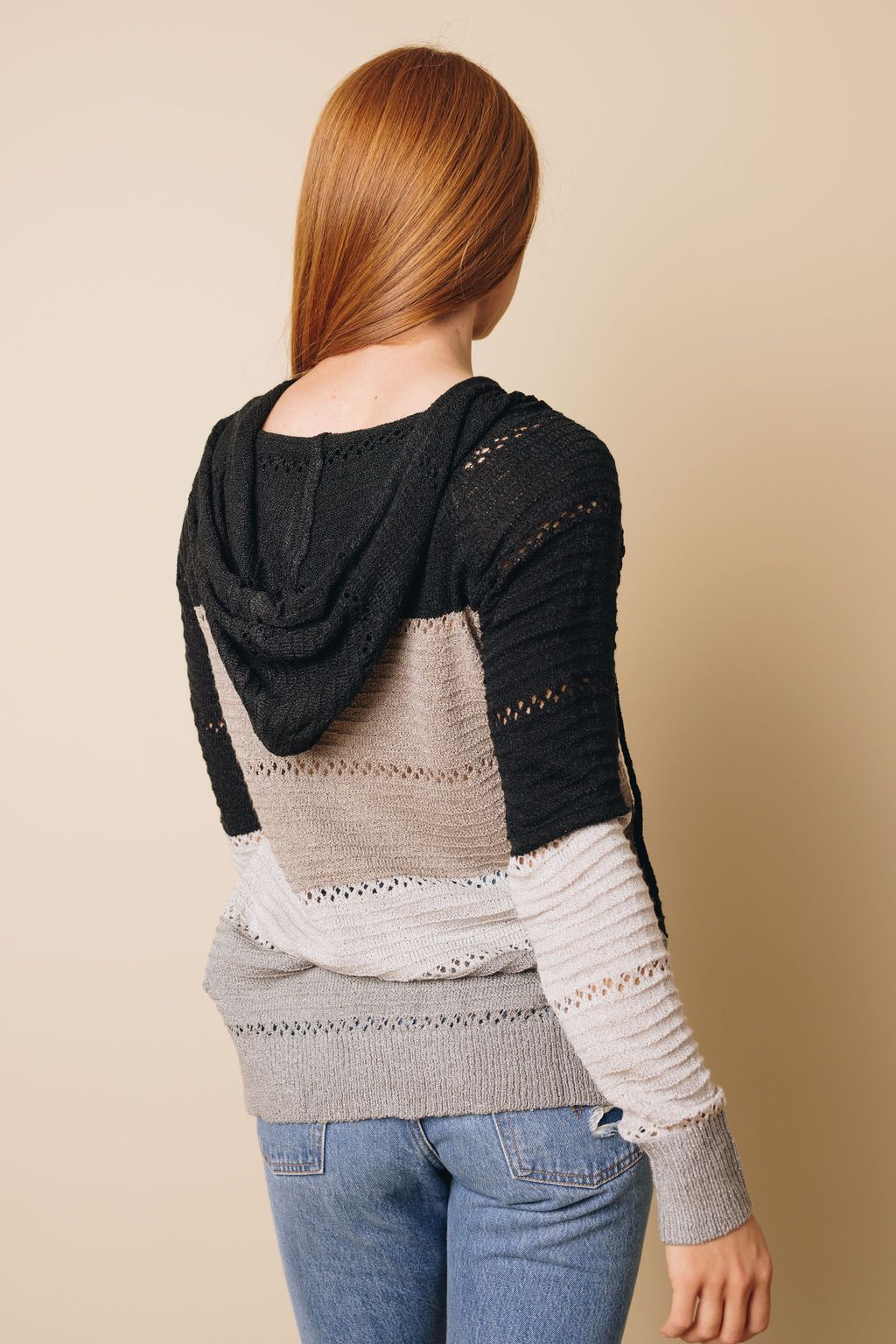 Beach Bonfire Knitted Hoodie