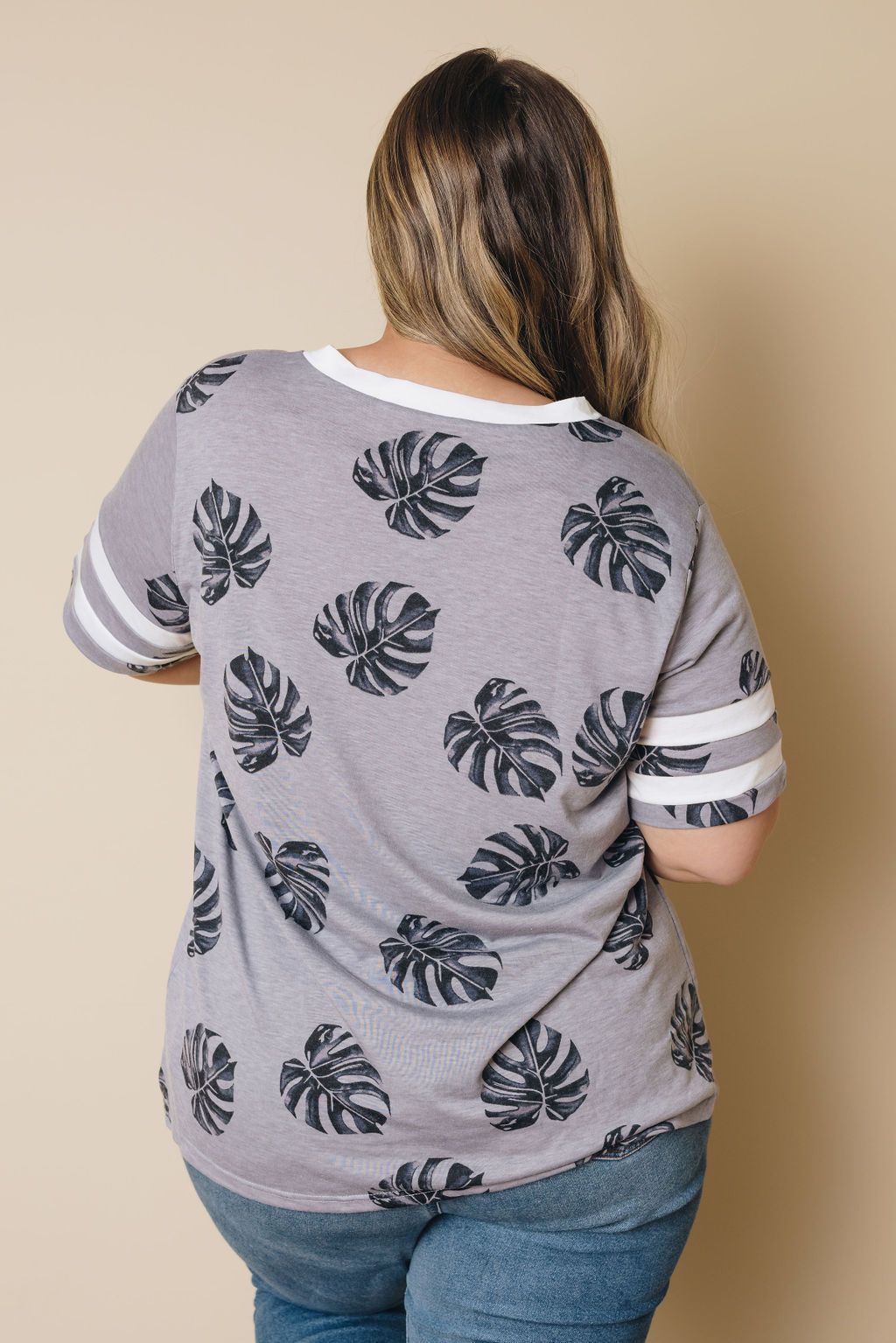 Plus Size - Hariis Patterned Tee