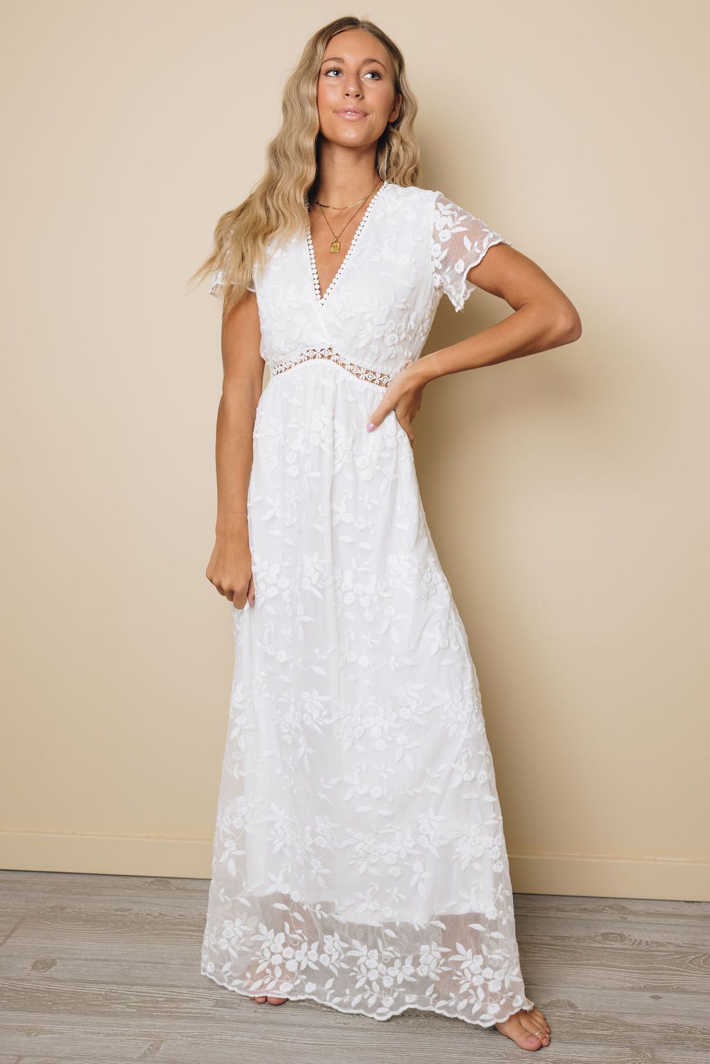 Darla Lace Maxi Dress
