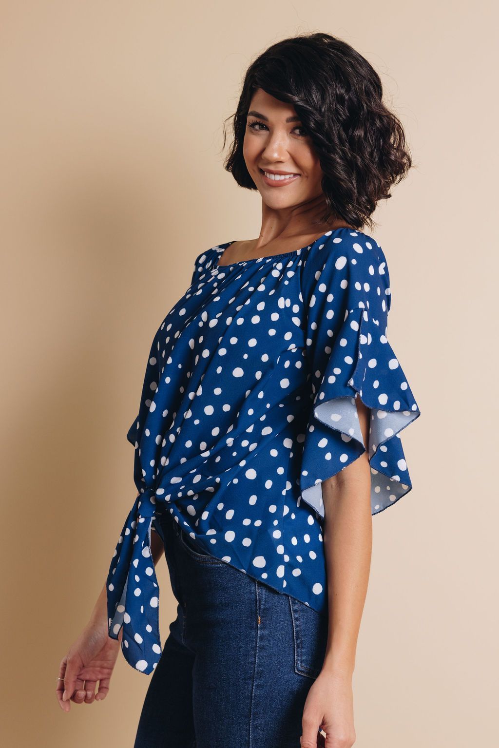 Home Bound Polka Dot Top