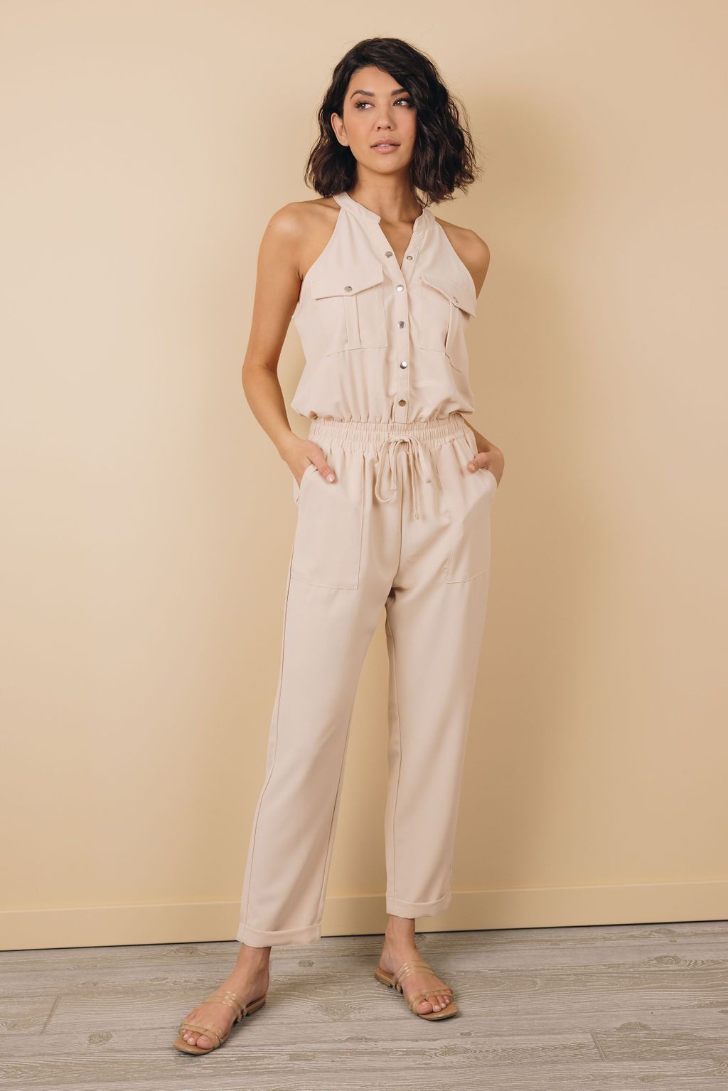 Caster Sleeveless Jumpsuit