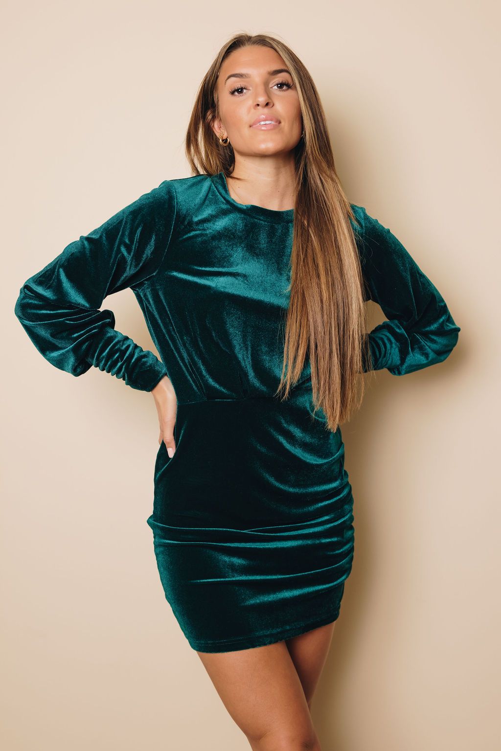 Estraya Velvet Mini Dress