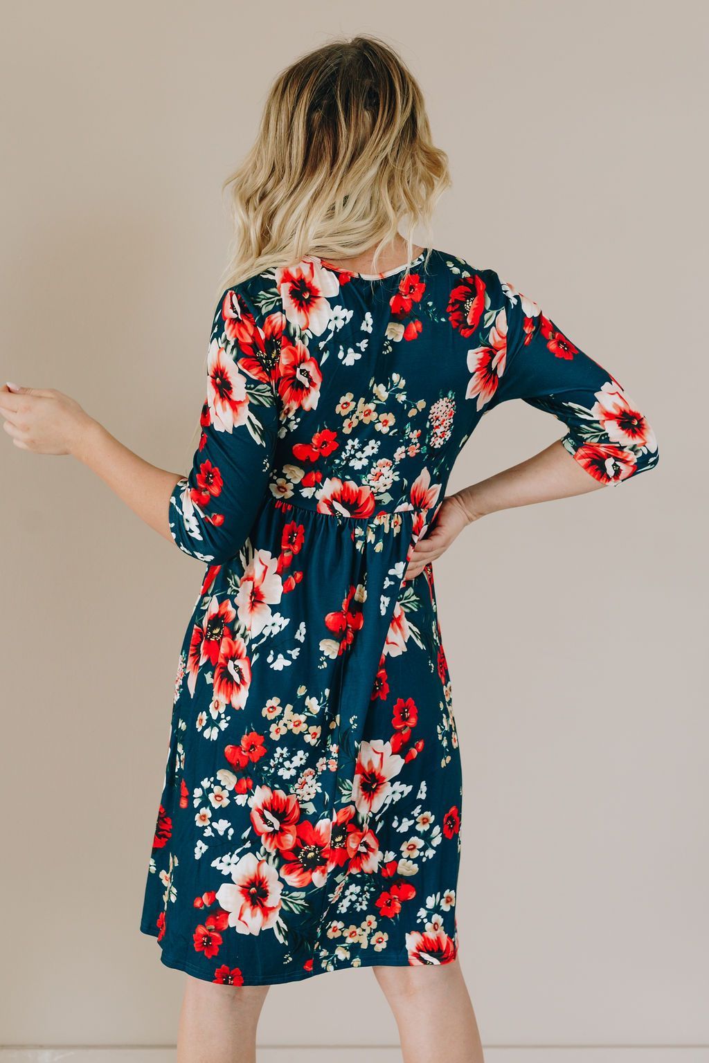 Storyline Floral Wrap Dress