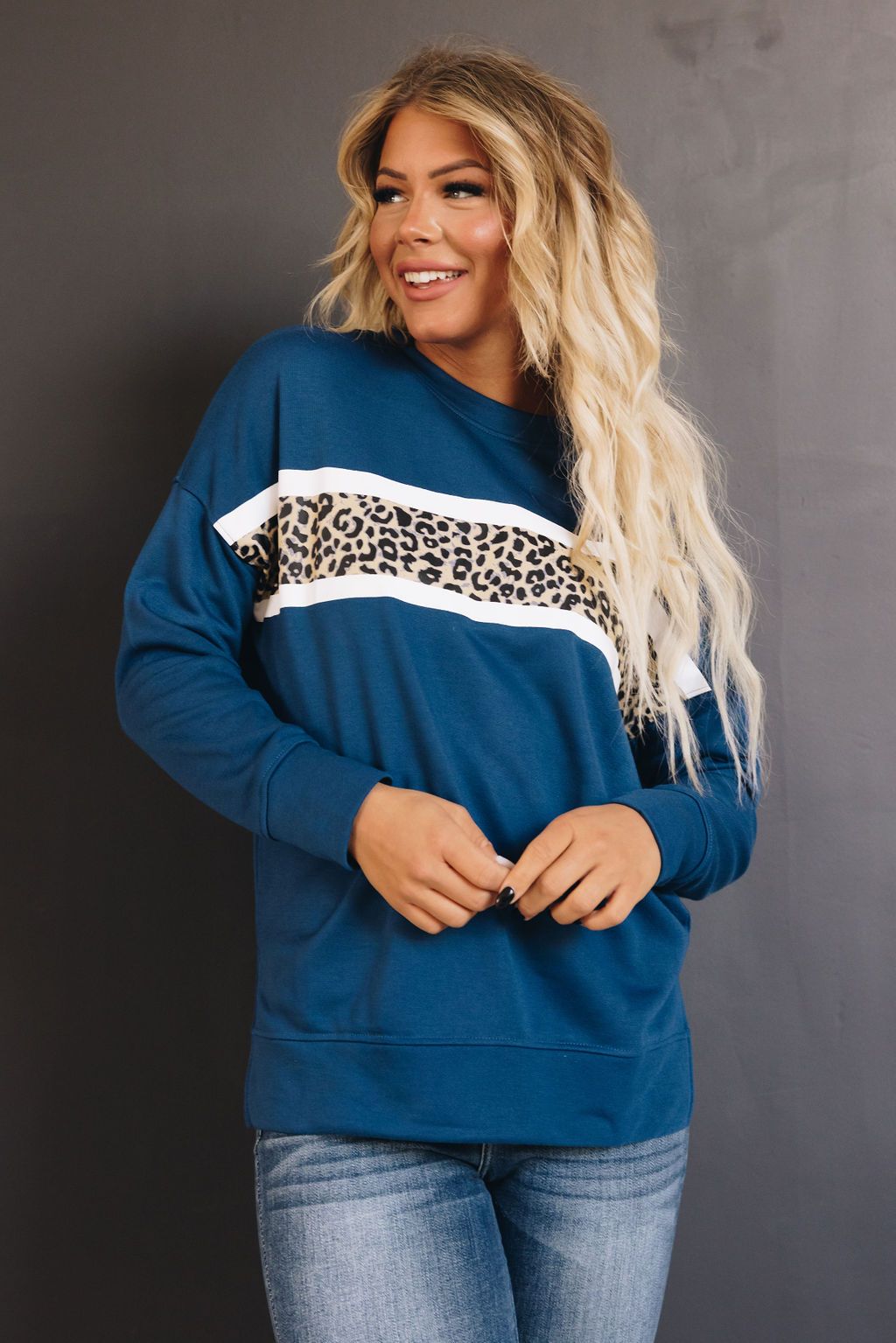 Laurel Leopard Sweatshirt Top
