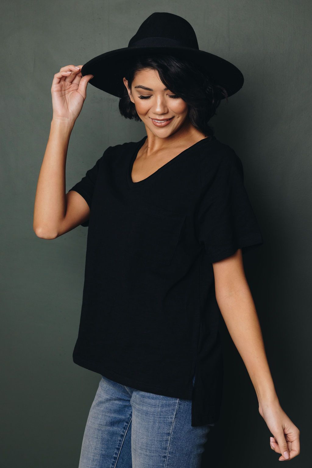 Perfect Fit V Neck Tee