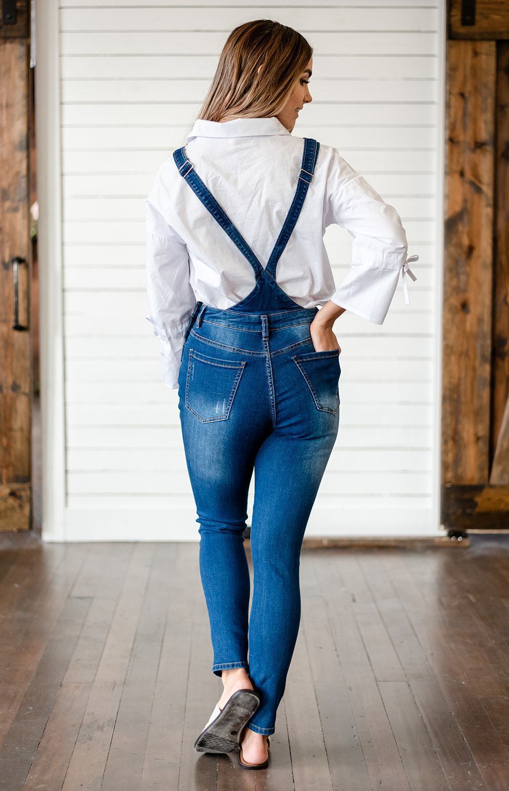 Milan Distressed Overalls