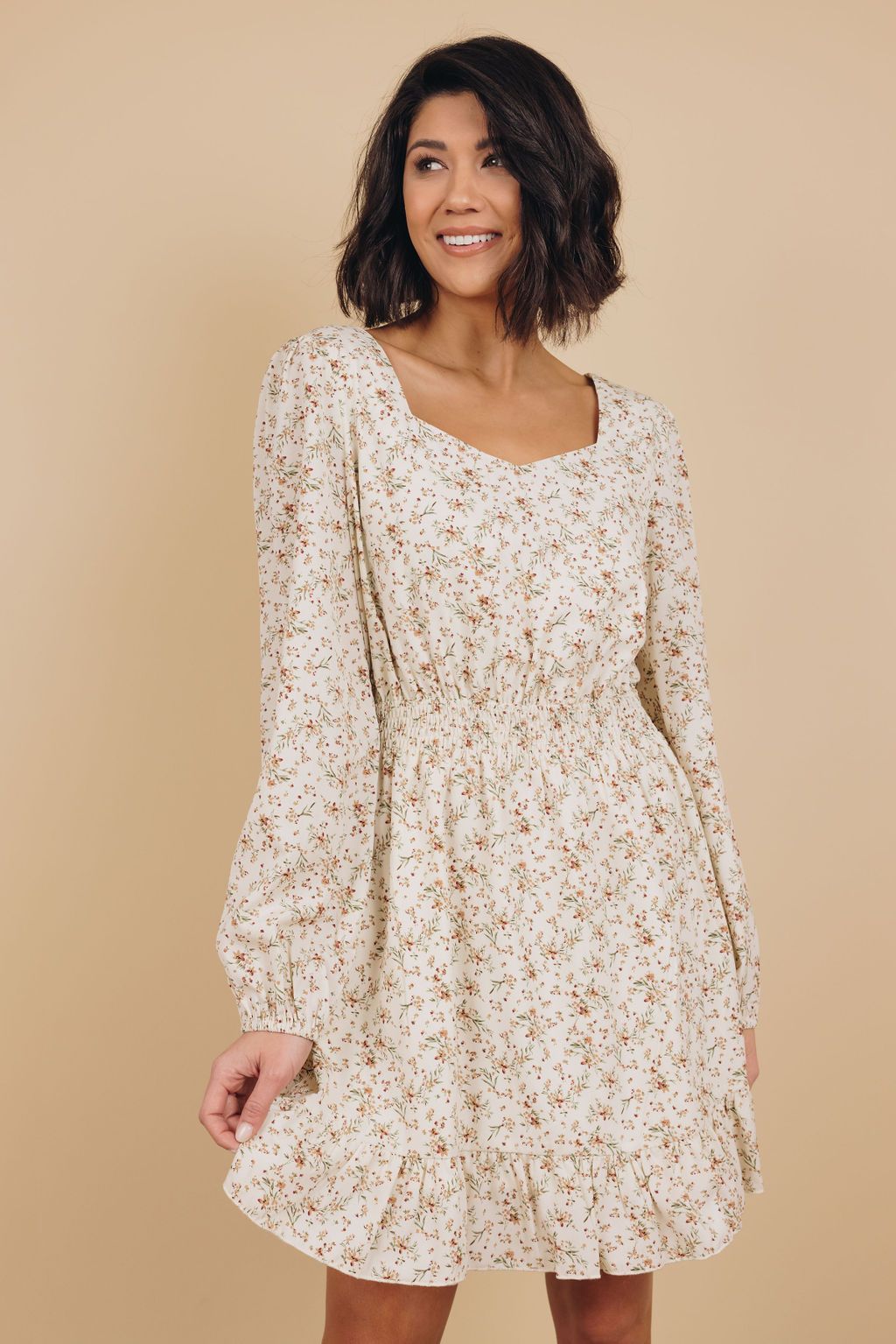 Naomi Ruffle Floral Dress