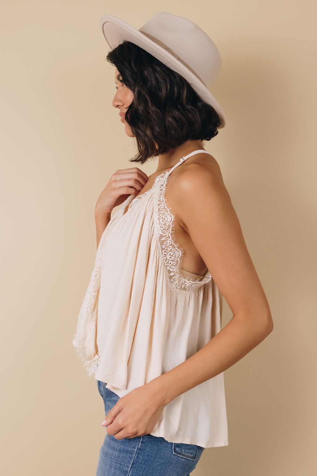 Condie Deep V Neck Tank