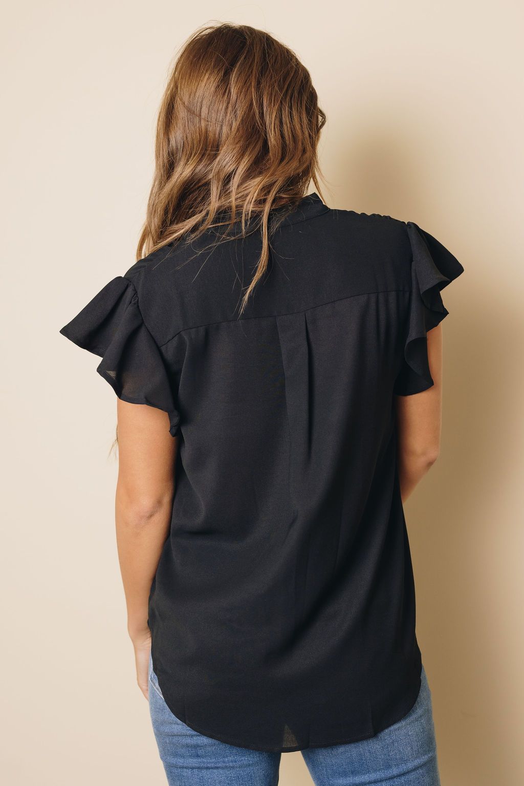 Danny Ruffled Sleeveless Top