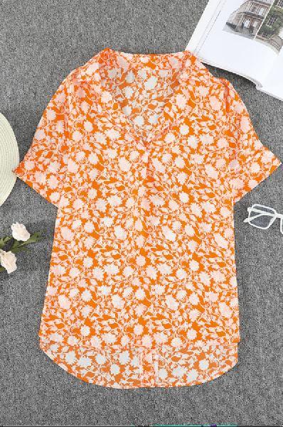 Jessica V Neck Drape Front Blouse