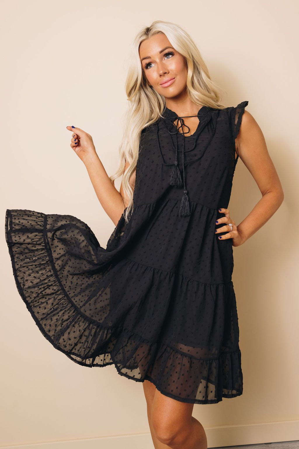 Esme Tiered Babydoll Mini Dress