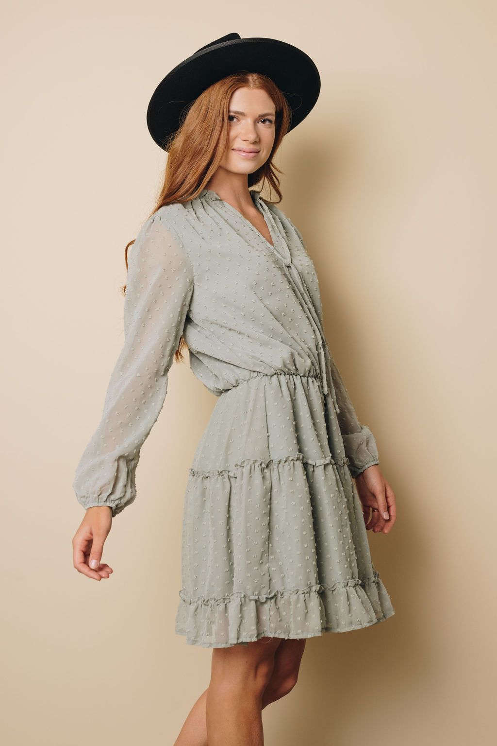 Aurelia Bubble Sleeve Mini Dress