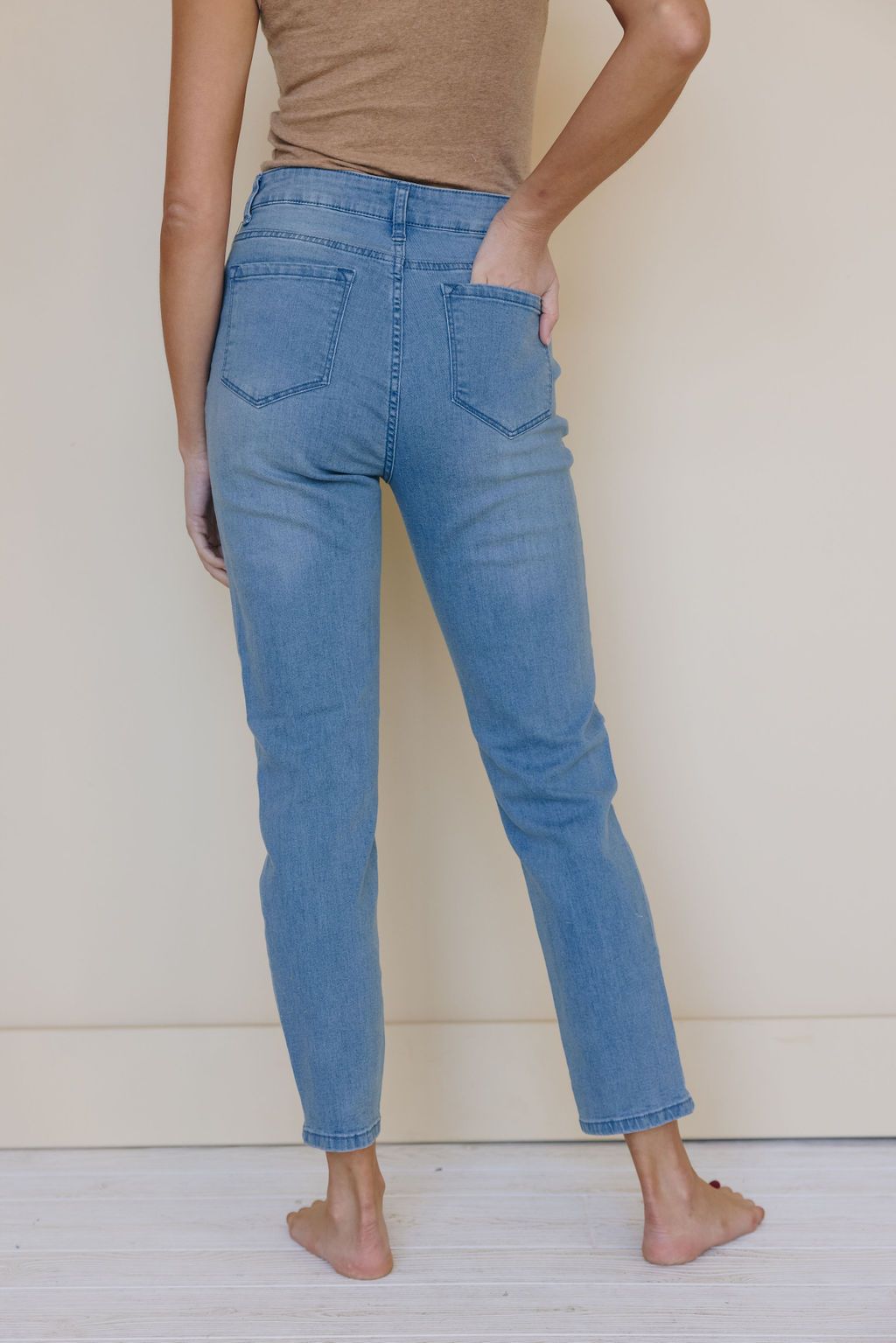 Luka Leopard Patch Skinny Jeans