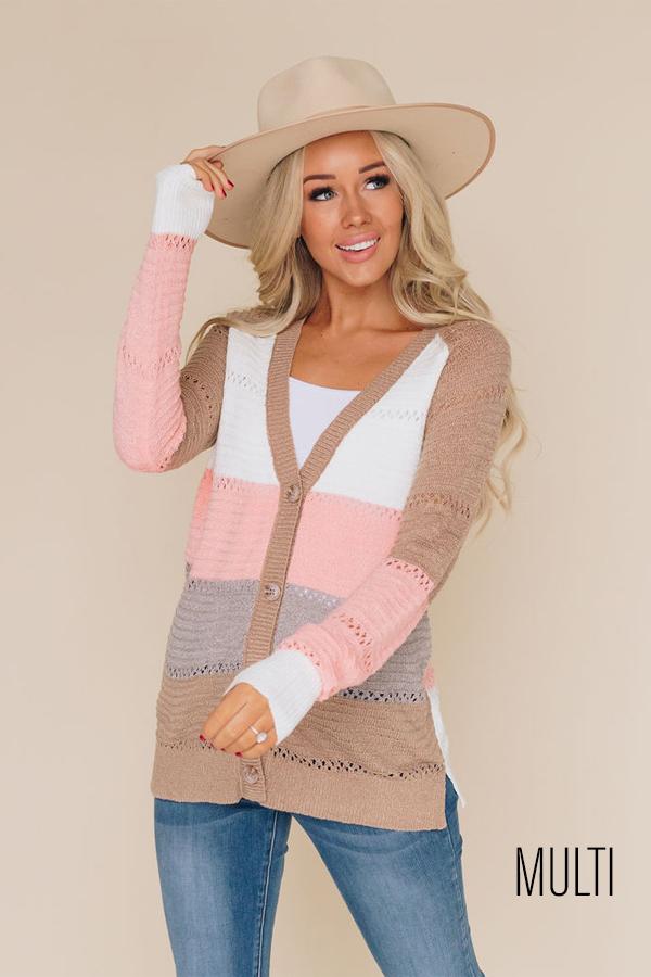 Nicholas Eyelet Button Up Cardigan