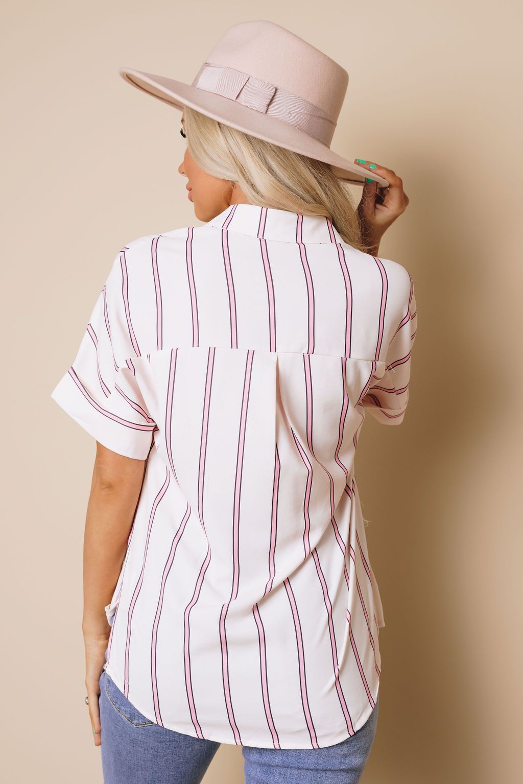Mel Striped Buttoned Shirt