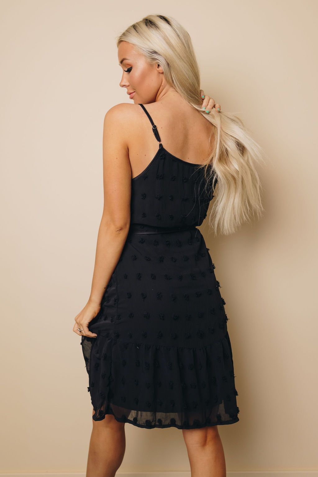 Donna Swiss Dot Tank Dress