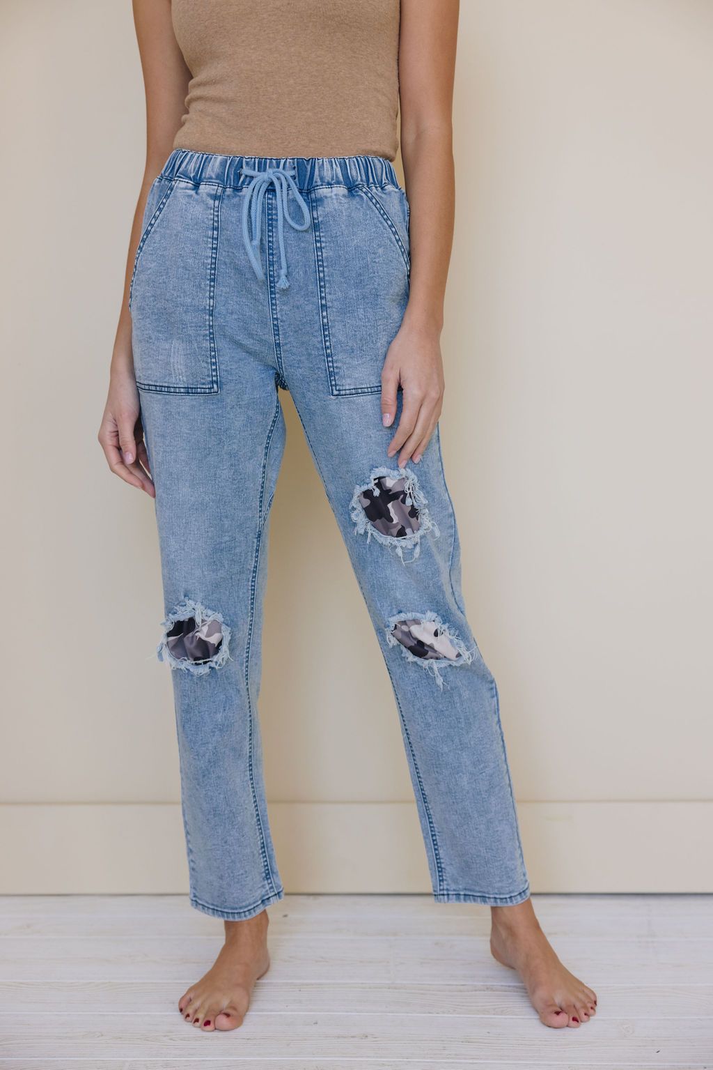 East Coast Patched Jeans