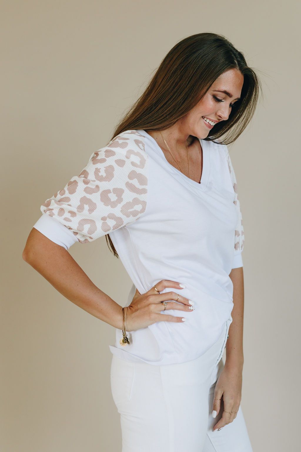 Go Wild Leopard Detail Top