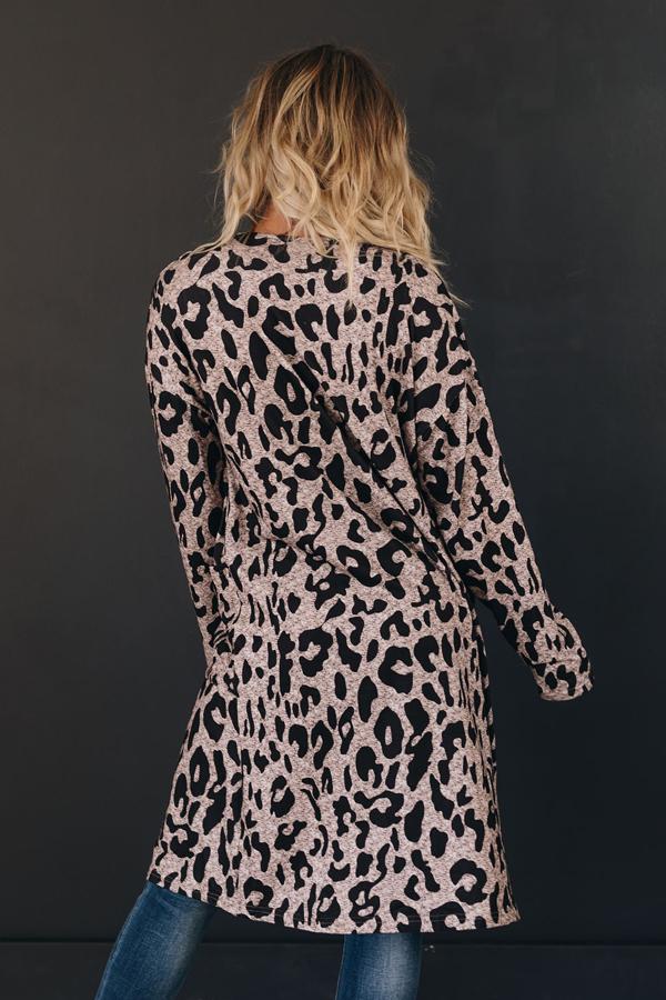 Freya Leopard Pocket Cardigan