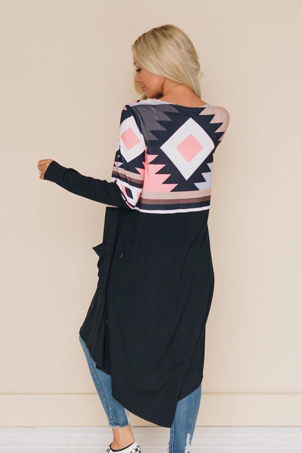 Andrea Tribal Open Cardi