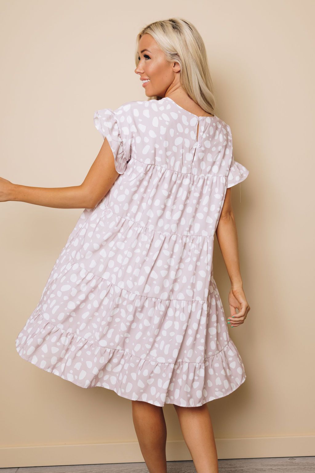 Zoe Leopard Ruffle Dress