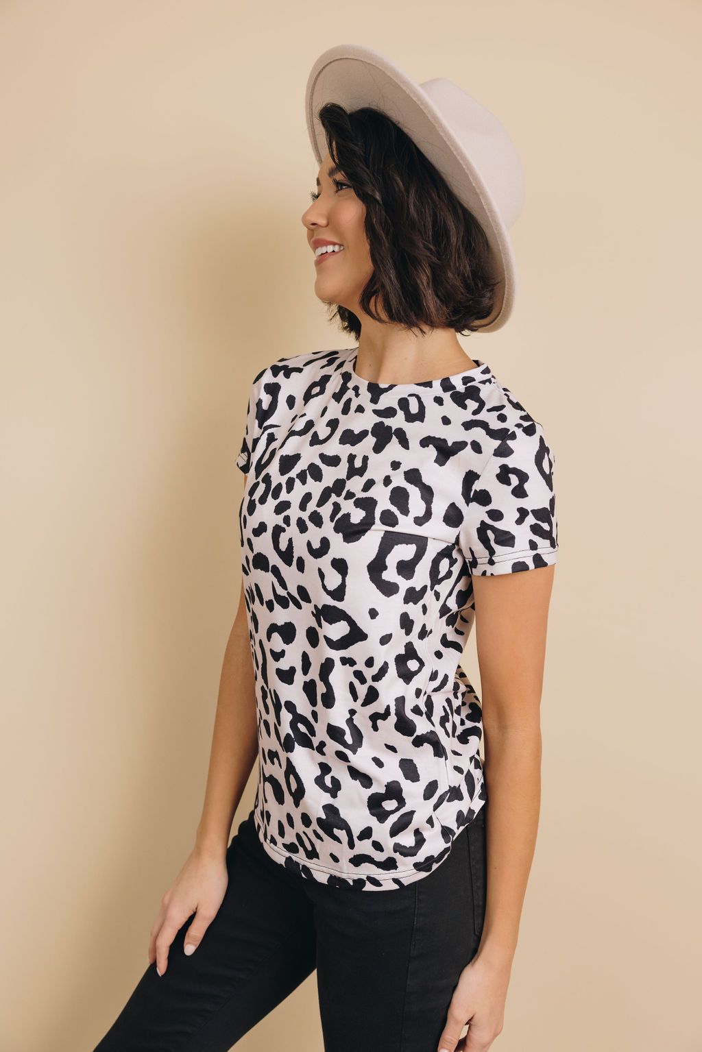 Let's Run Wild Leopard Tee