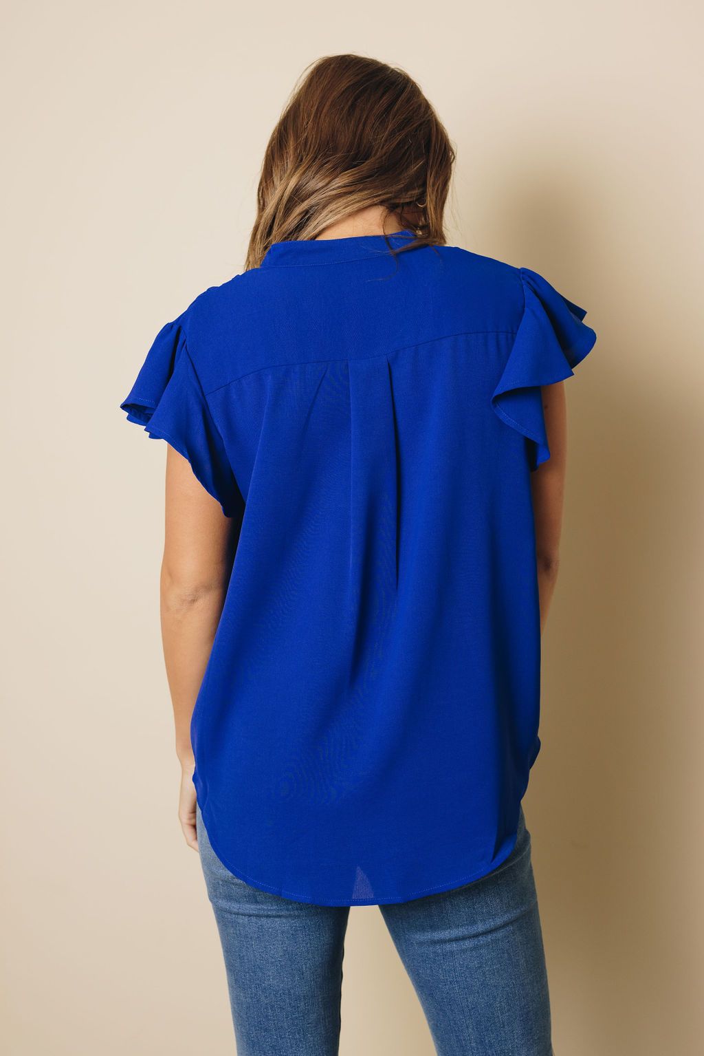 Danny Ruffled Sleeveless Top