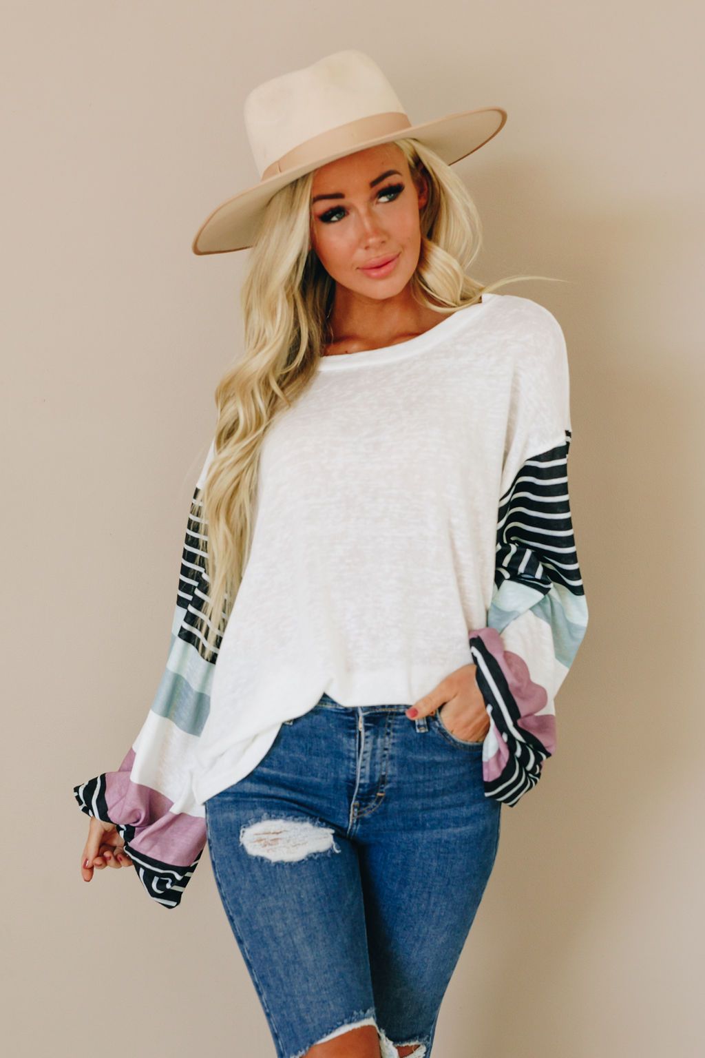 Be The Good Colorblock Knit Top