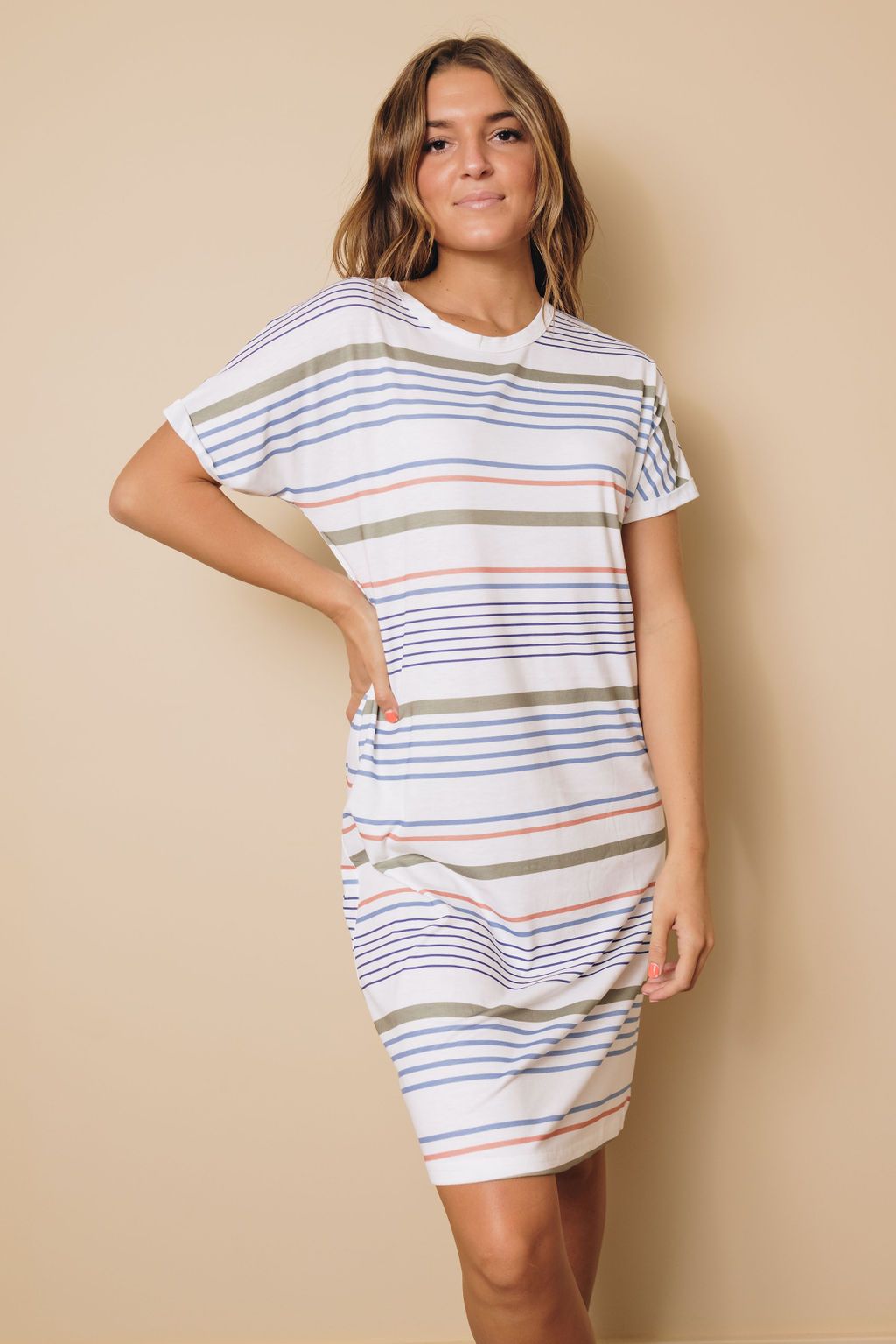 Kaylin Short Sleeved T-shirt Mini Dress