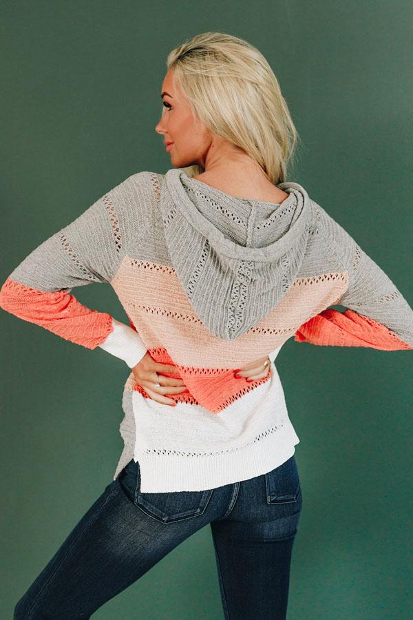 Beach Bonfire Knitted Hoodie