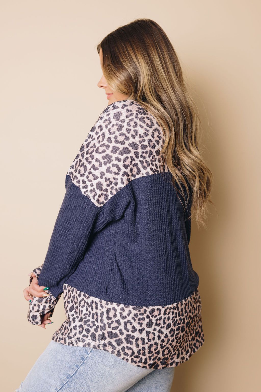 Plus Size - Matty Colorblock Thermal Top