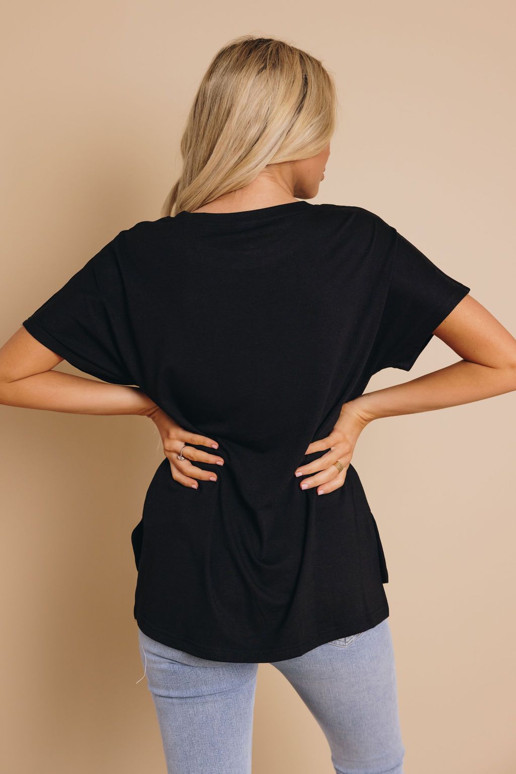 Angel Sequin Pocket Tee