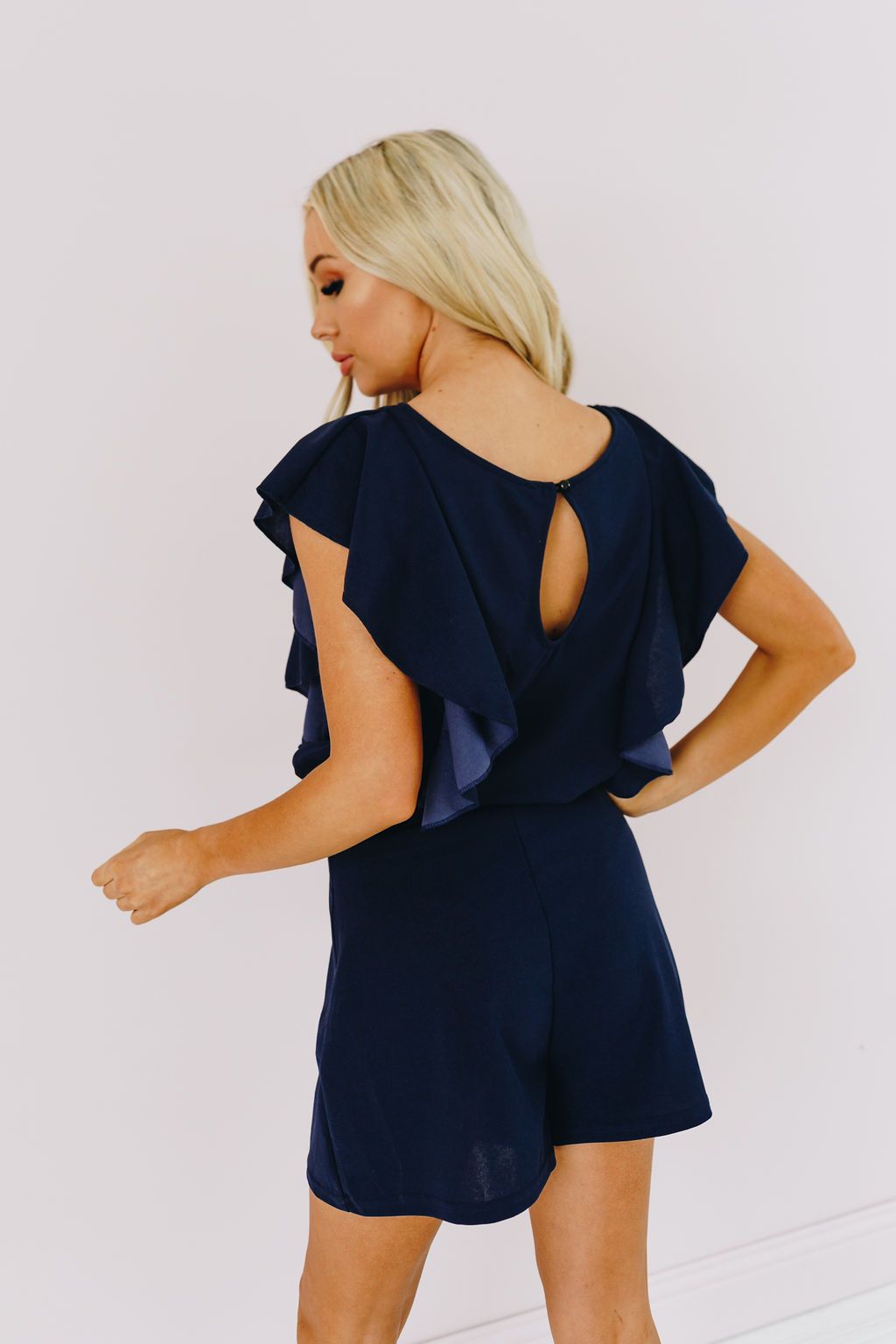 Big City Ruffle Sleeve Romper
